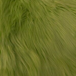 Lime Green Ultra Soft Long Pile Faux Fur 29x27